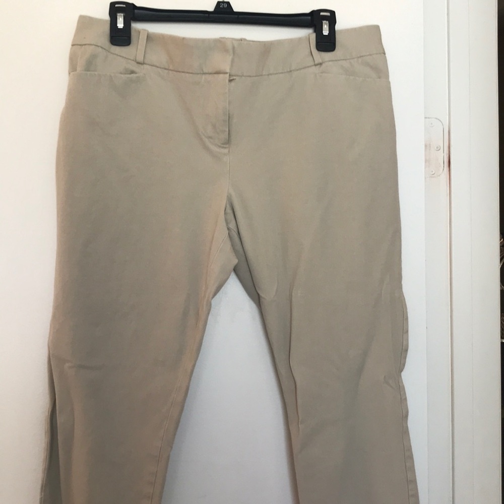 Tan signature stretch pants
